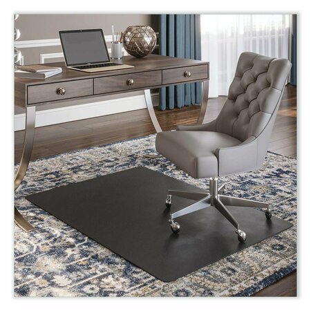 Deflecto Chair Mat 36"x48", Rectangular Shape, Black, for Carpet CM14142BLK